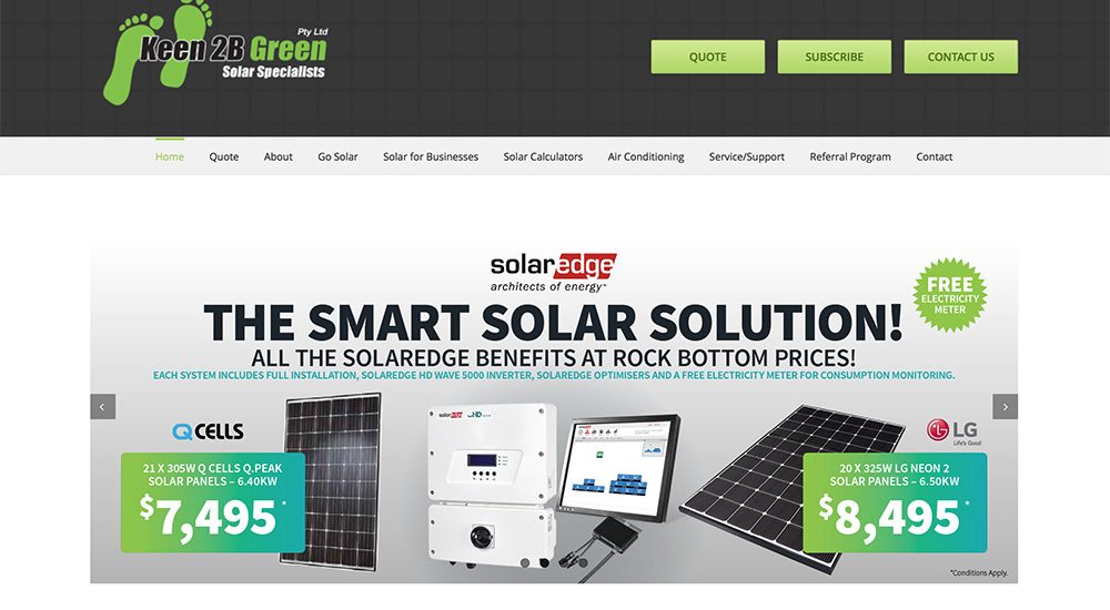 Keen 2B Green Home Page