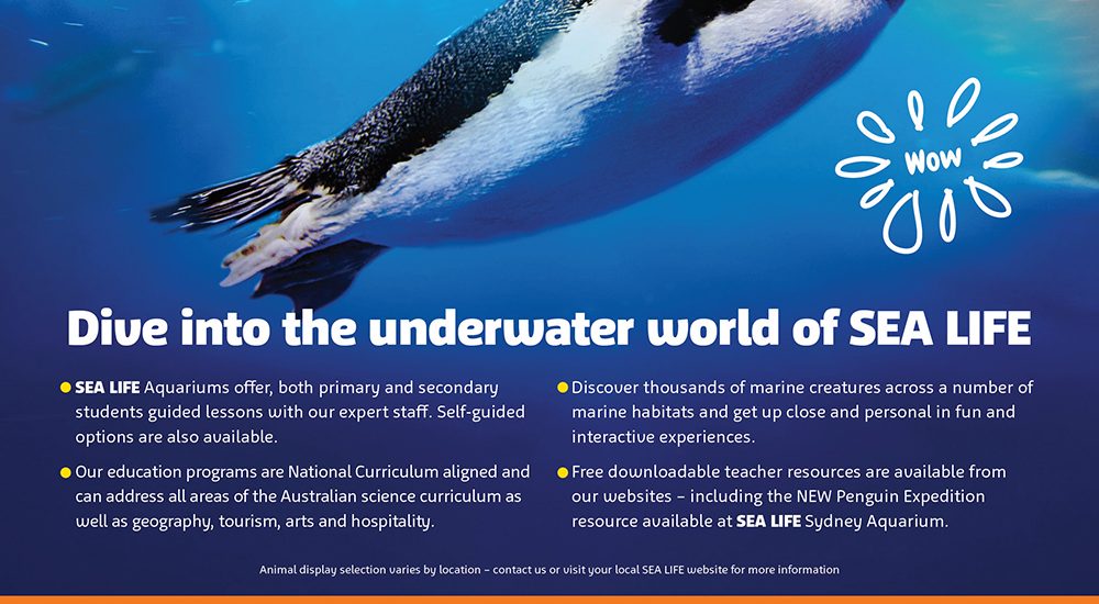 SeaLife Australian Educator Full Page Ad